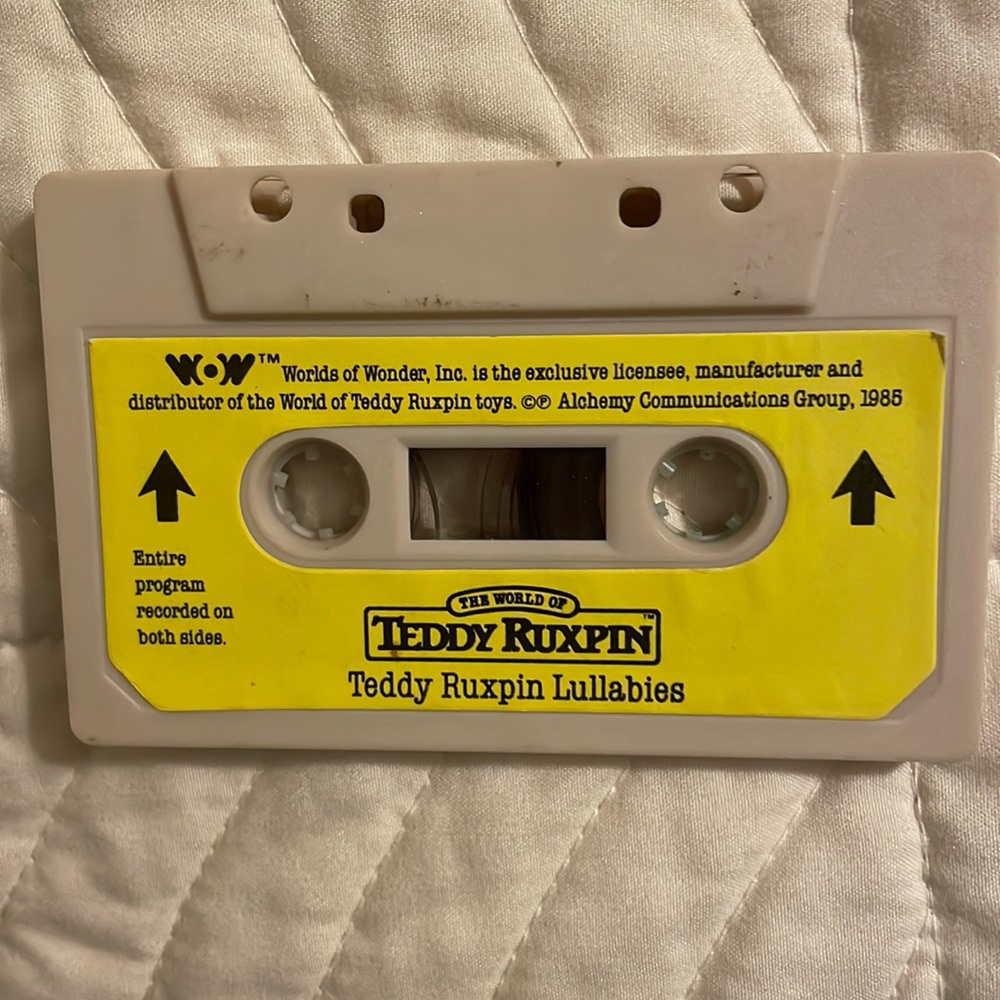 Original Teddy Ruxpin Lullabies 1985 perfect condition
